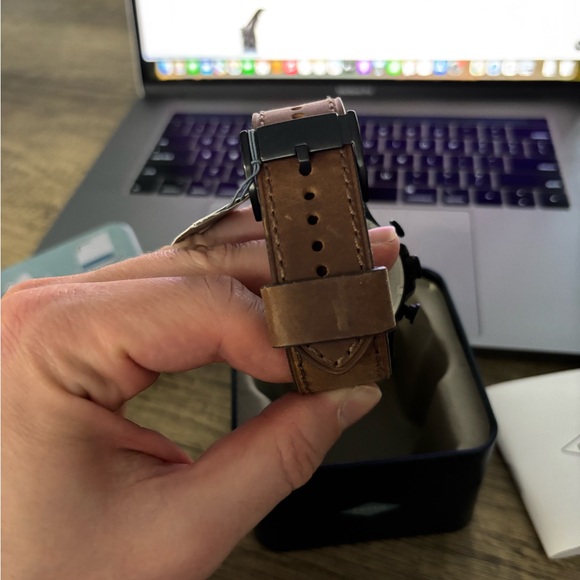 BRAND NEW Fossil Nate Chronograph Brown Leather Watch - Picture 5 of 6